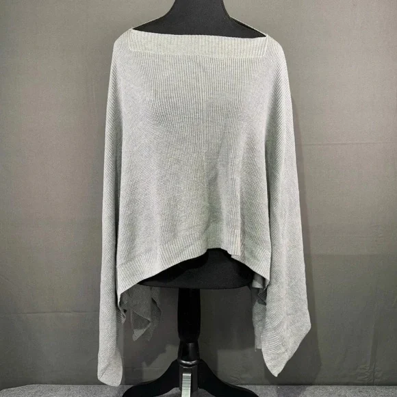 Lululemon Forward Flow Cape Heathered Medium Gray OS Lagenlook Cashmere Yoga - Picture 3 of 13